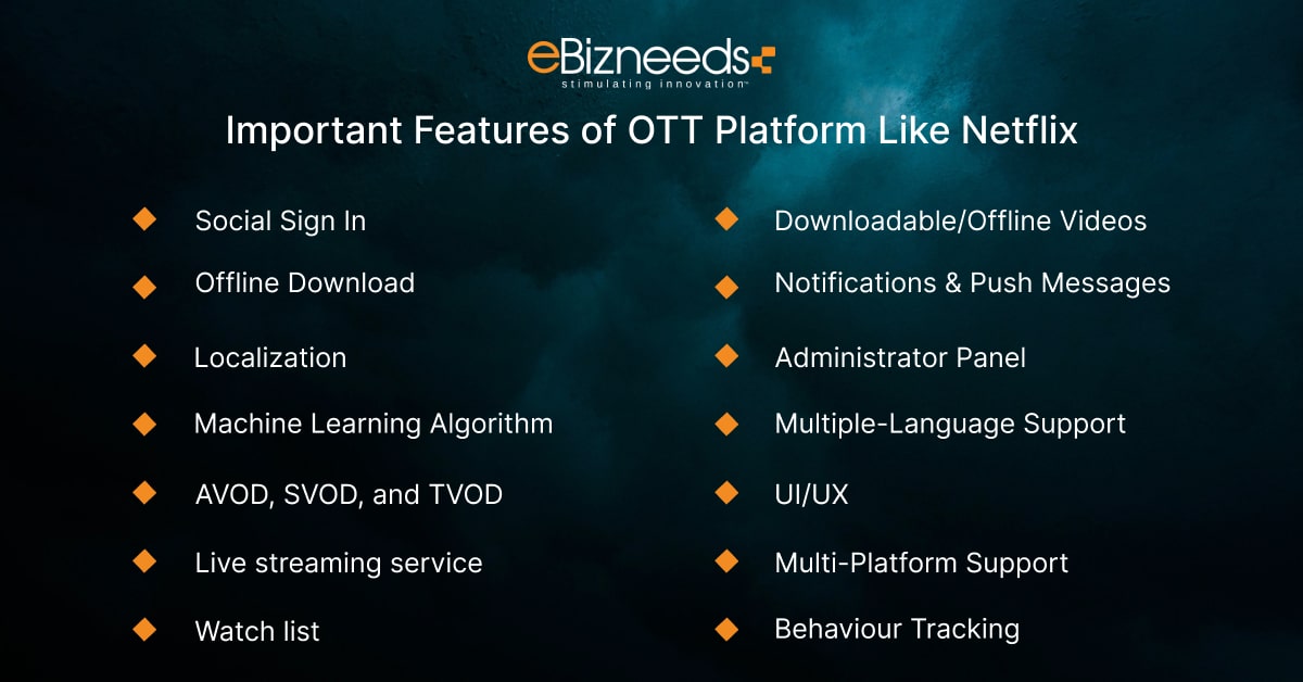 ott platform features