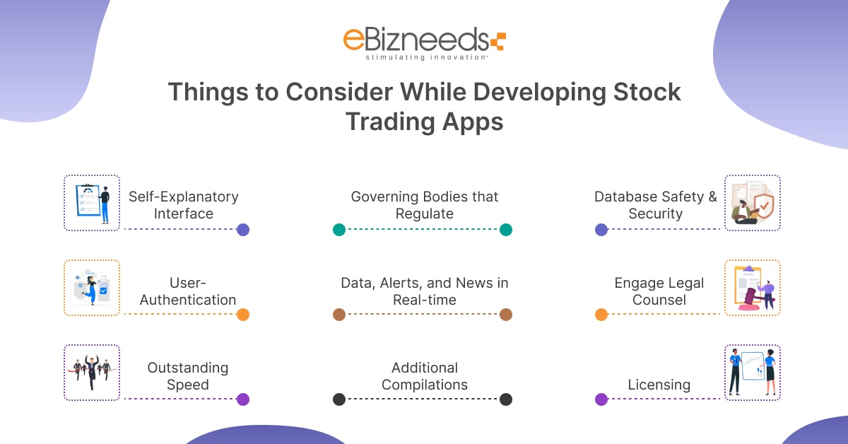 things to consider for stock trading app