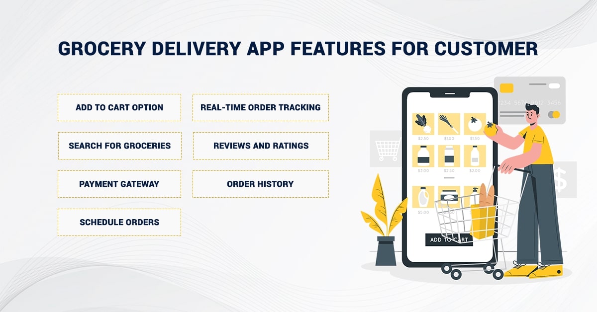 grocery delivery app features for customer