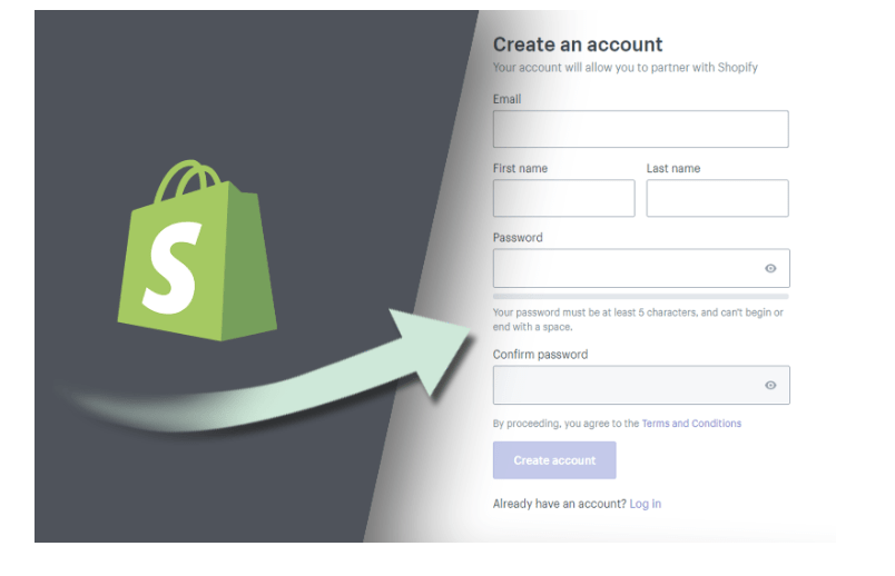 create an account