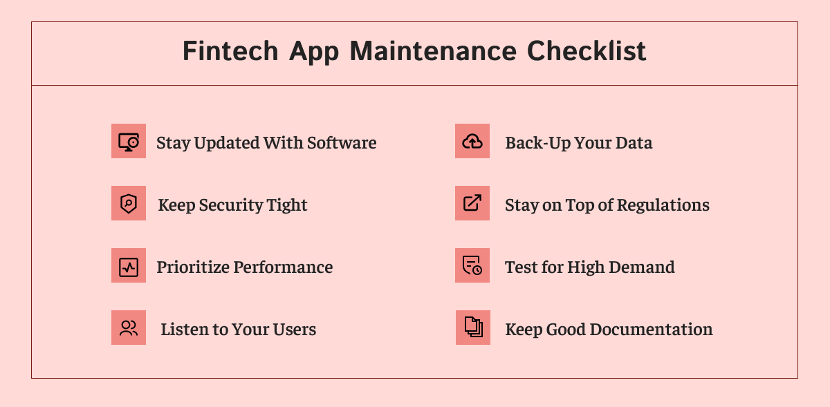 Fintech App Maintenance Checklist