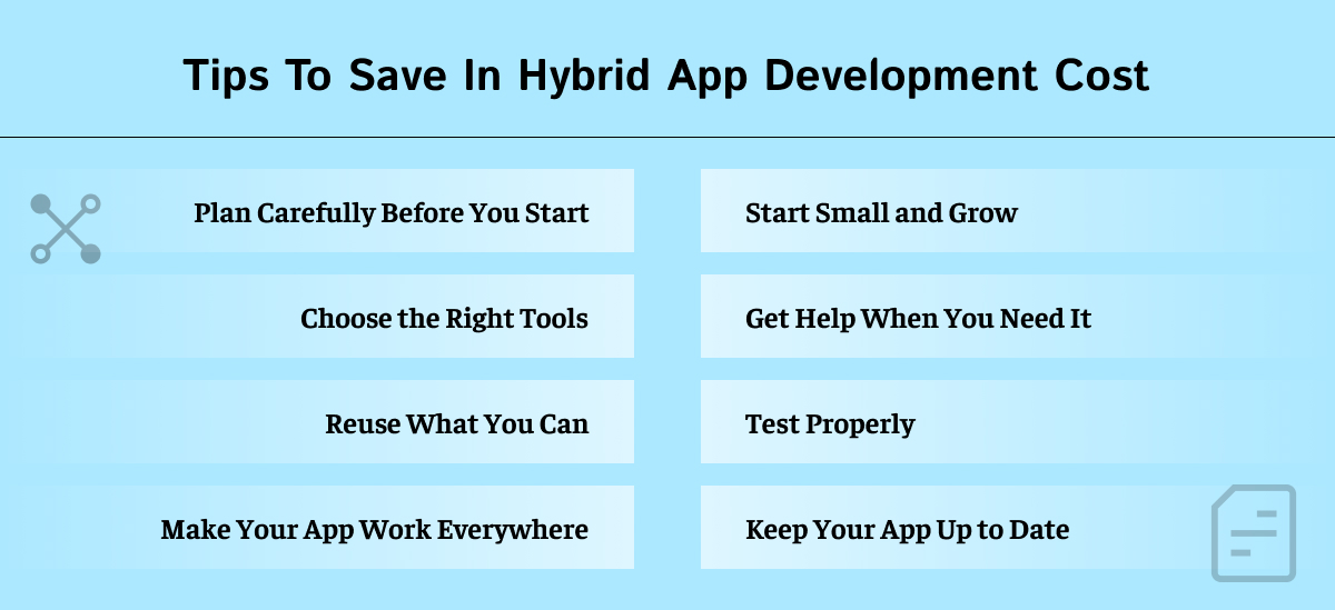 Tips To Save In Hybrid App Development Cost 