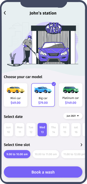 taxi booking app developmenr - user panel
